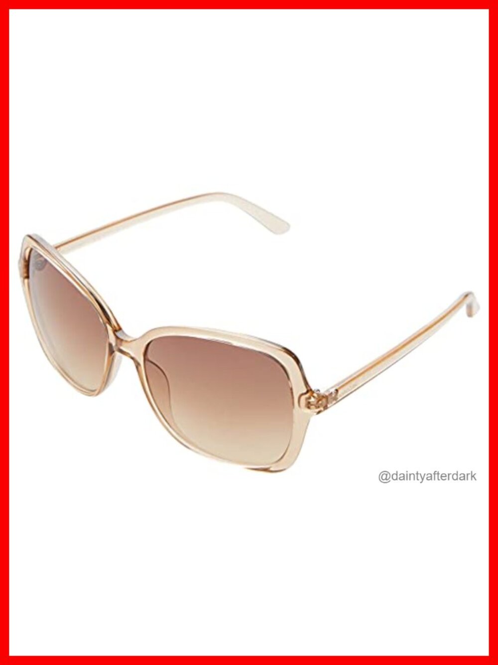 Lacoste Rectangular Sunglasses 100% UV Protection Saddle Bridge Gradient